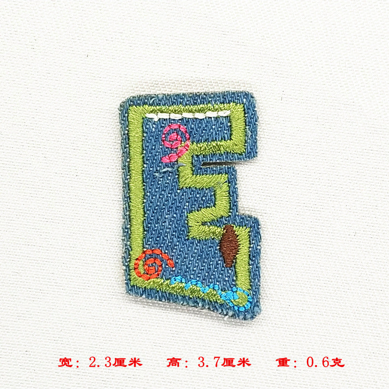 Wholesale Alphabet patch cartoon children patch